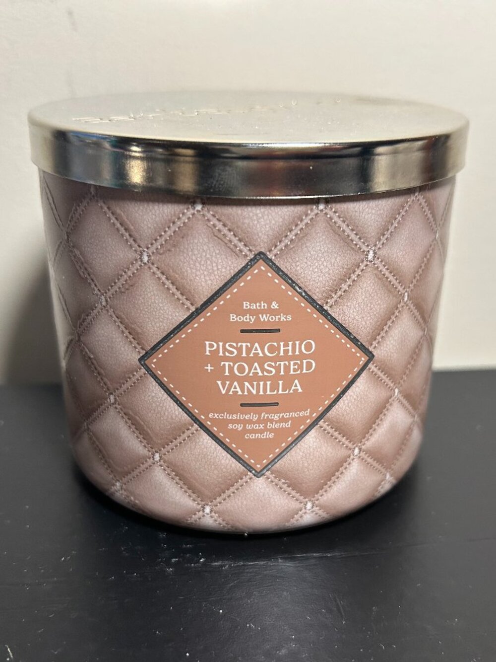 (Bath & Body Works PISTACHIO & TOASTED VANILLA 3 Wick Candle NEW